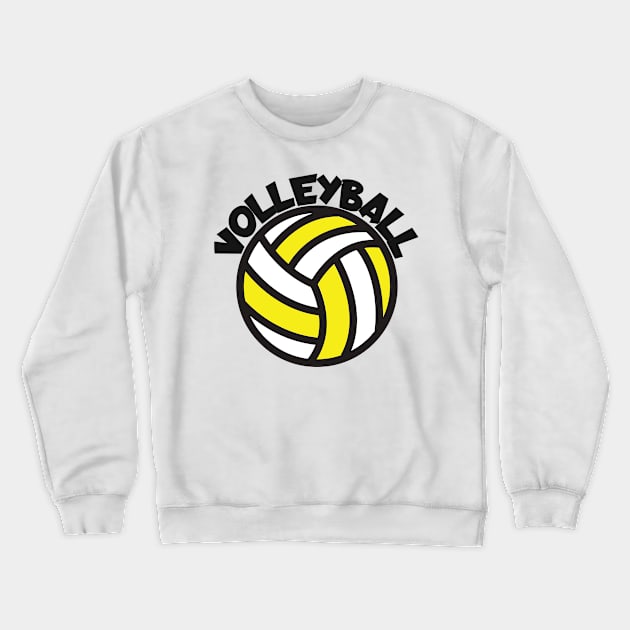 Volleyball curved Crewneck Sweatshirt by maxcode